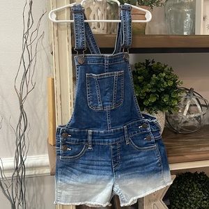 Justice Sz 8 Ombré Denim Overalls
